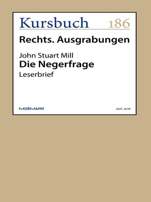 cover image of Die Negerfrage